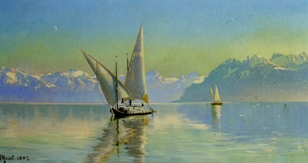 View at Lake Geneva, Switzerland by Peter Mork Monsted